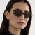(C  bright black gray )cat Ellipse sunglass occidental style Sunglasses highns style sunglass