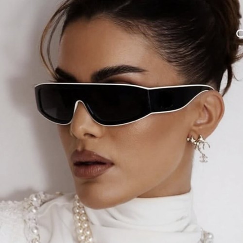 (C  Black frame  while  gray  Lens )fashion cat sunglass sunglass occidental stylens style Sunglasses woman trend
