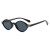 (C  Black frame  gray  Lens )polygon samll sunglass sunglass occidental stylens style fashion Sunglasses trend woman
