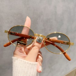 (C )retro Ellipse sunglass samll Sunglasses occidental style personality style..