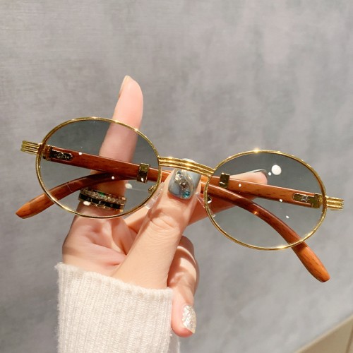 (C )retro Ellipse sunglass samll Sunglasses occidental style personality style sunglass high