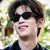 (C  bright black gray  Lens ) Ellipse samll sunglass style Sunglasses anti-ultraviolet sunglass man woman