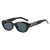 (C  bright black gray  Lens ) Ellipse samll sunglass style Sunglasses anti-ultraviolet sunglass man woman