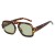 (C  Lens ) square sunglassns personality retro sunglass anti-ultraviolet Sunglasses