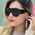 ( while  champagne) sunglass occidental style sunglassns style personality fashion Sunglasses