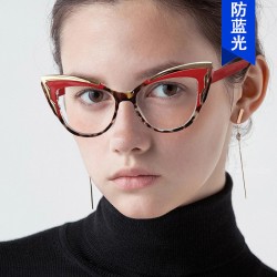 (C  red )three cat spectacles Anti blue light retro fashionns Eyeglass frame