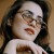 ( tea  Lens )samll cat sunglass occidental style fashion stylens sunglass brief Sunglasses woman