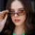 ( tea  Lens )samll cat sunglass occidental style fashion stylens sunglass brief Sunglasses woman