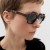 (C  bright black gray  Lens ) sunglass fashion anti-ultraviolet Sunglasses lady high personality