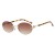 (C  gold frame  gray  Lens )Ellipse side cut sunglass occidental stylens sunglass fashion personality Sunglasses woman