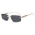 (C  gray ) pattern square sunglass Metal sunglass occidental style fashion Sunglasses