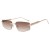 (C  gray ) pattern square sunglass Metal sunglass occidental style fashion Sunglasses