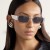 (C  silver frame  gray  Lens )samll square Metal sunglass sunglass woman anti-ultraviolet style Sunglasses
