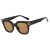 (C  bright black gray  Lens )square sunglass fashion high Sunglasses anti-ultraviolet sunglass