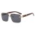 (C  gray )polygon Double sunglass occidental style fashion Sunglasses man sunglass