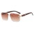 (C  gray )polygon Double sunglass occidental style fashion Sunglasses man sunglass