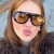 (C  bright black gray  Lens )samll sunglassns style sunglass brief Sunglasses lady
