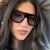 (C  bright black gray  Lens )samll sunglassns style sunglass brief Sunglasses lady