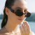 ( red  gray  Lens )samll square sunglass occidental style retro Sunglasses sunglass lady