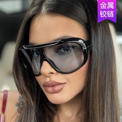 (C  bright black gray )Word occidental style sunglass fashion retro Sunglasses..