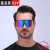 ( Black frame  gray  Lens ) anti-ultraviolet Sunglasses Outdoor sport Colorful sunglass