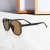 ( Black frame  tea  Lens ) Double sunglass occidental style style man Sunglasses high trend woman Sunglasses