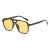 ( Black frame  tea  Lens ) Double sunglass occidental style style man Sunglasses high trend woman Sunglasses