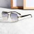( silver frame  Black grey  Lens ) Sunglasses man anti-ultraviolet high sunglass