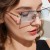 ( gold frame  gray  Lens )Metal sunglass lady fashion occidental style super man style Sunglasses
