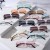 ( gold frame  gray  Lens )Metal sunglass lady fashion occidental style super man style Sunglasses