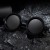(C Light gray+ Light gray)occidental stylend sun Sunglasses man Round frame polarized light Outdoor high sunglass