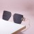 (C while  gray )occidental style fashion diamond side cut Sunglasses woman hollow sunglass women