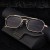 (C gray )samll man Double retro Sunglasses man high sunglassshades