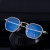 (C Black grey )occidental style sunglass man high Metal Sunglasses manshades