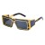 (C gold frame  gold  transparent gray ) man style high occidental style fashion sunglass Sunglassesshades