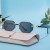 (C gold  blue )occidental style diamond side cut sunglass man high Sunglasses manshades