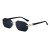 (C gold  blue )occidental style diamond side cut sunglass man high Sunglasses manshades