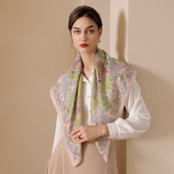 ( blue )summer print scarves retro imitate silk neckerchief samll woman