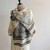 ( black)Autumn and Winter thick Jacquard scarf woman imitate sheep velvet warm shawl high