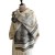 ( black)Autumn and Winter thick Jacquard scarf woman imitate sheep velvet warm shawl high
