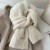 (   while )sheep pure color knitting scarf woman student high lovers woolen wool Collar