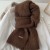 (   while )sheep pure color knitting scarf woman student high lovers woolen wool Collar