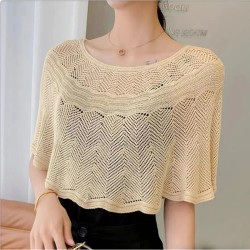 ( white) hedging shawl summer knitting hedging samll shawl Collar