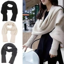 ( Navy blue)scarf woman love grid Winter lovers color warm scarf student all-P..