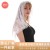(  black)occidental style wind lace hollow rose head  woman black white draughty head Korean style triangle