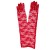 (cm red) lace long style glove wedding bride summer Sunscreen long glove