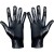 ( red)short style leather elasticity glove punk watch-face glove black wind glovecoslay glove