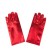 ( red)short style leather elasticity glove punk watch-face glove black wind glovecoslay glove