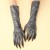 ( black)Halloween claw glove  black sequinhollowen coslay long glove