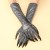 ( black)Halloween claw glove  black sequinhollowen coslay long glove